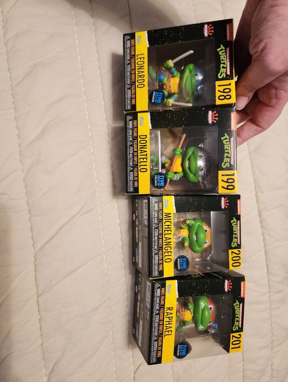 4 Funko Mini Ninja Turtles